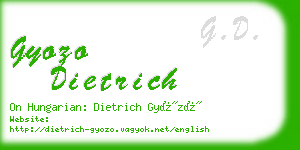 gyozo dietrich business card